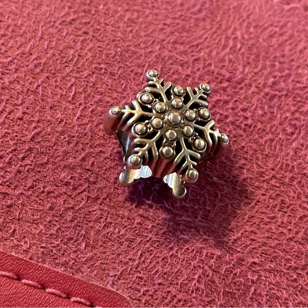 Brighton snowflake charm with rhinestones